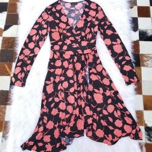 Max & Cleo Black and Orange Dress, size Small.